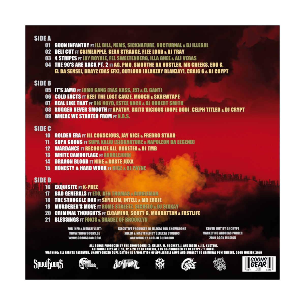 Infantry Vinyl Back