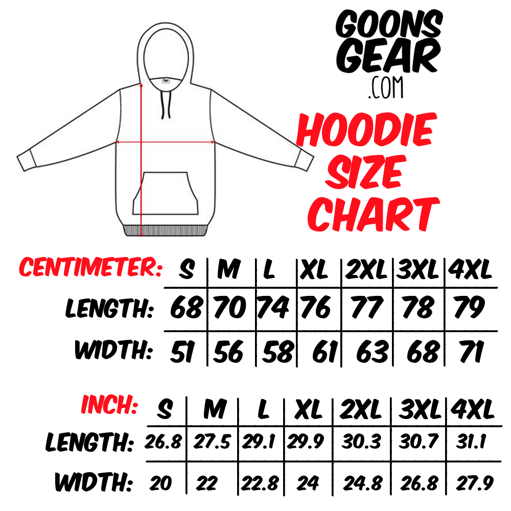 Size Chart For Hoodie