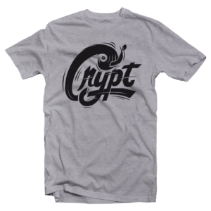DJ Crypt - Logo Shirt in Black / Grey