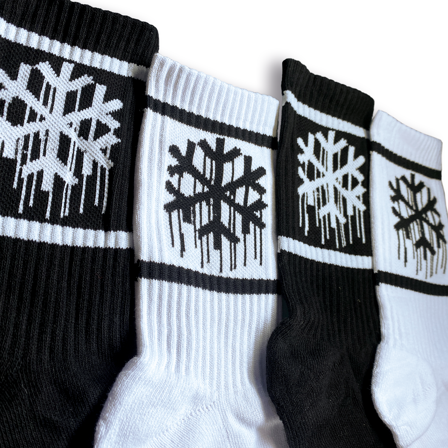 Snowgoons black and white Socks Bundle detail Goonsgear