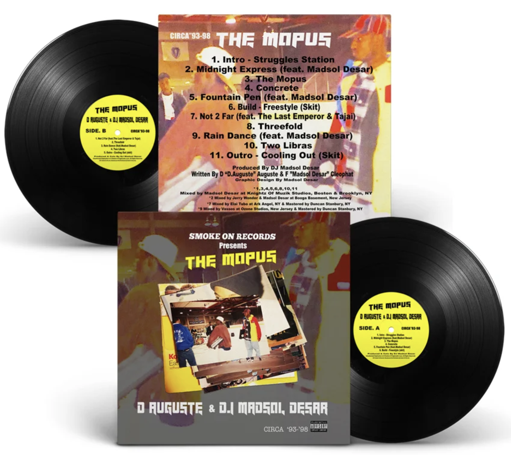 D Auguste Vinyl Mock up