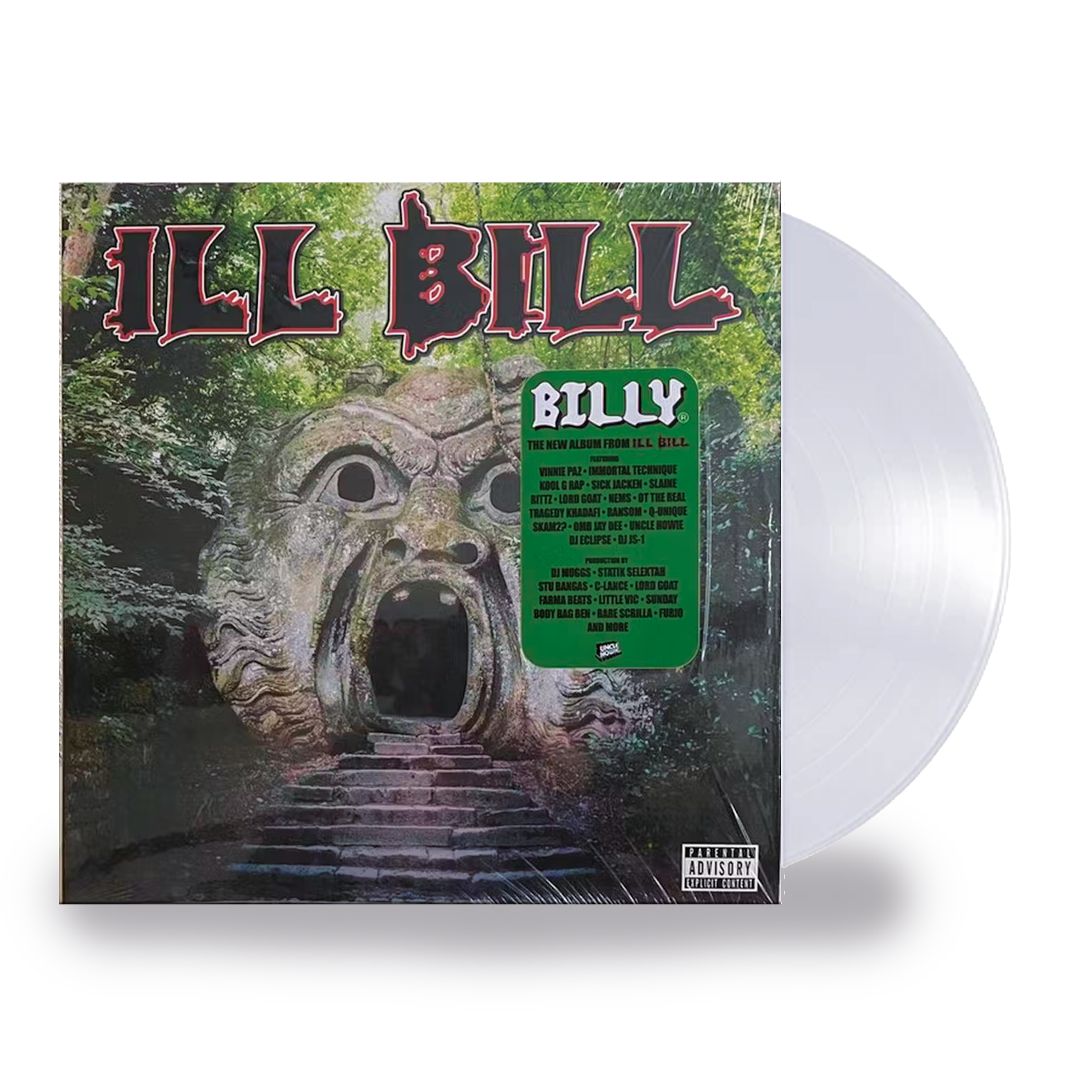米2LP Ill Bill BillyR UHR5714 Uncle Howie Records /00520 Ill Bill - Billy Ultra Clear Vinyl - Goonsgear.com