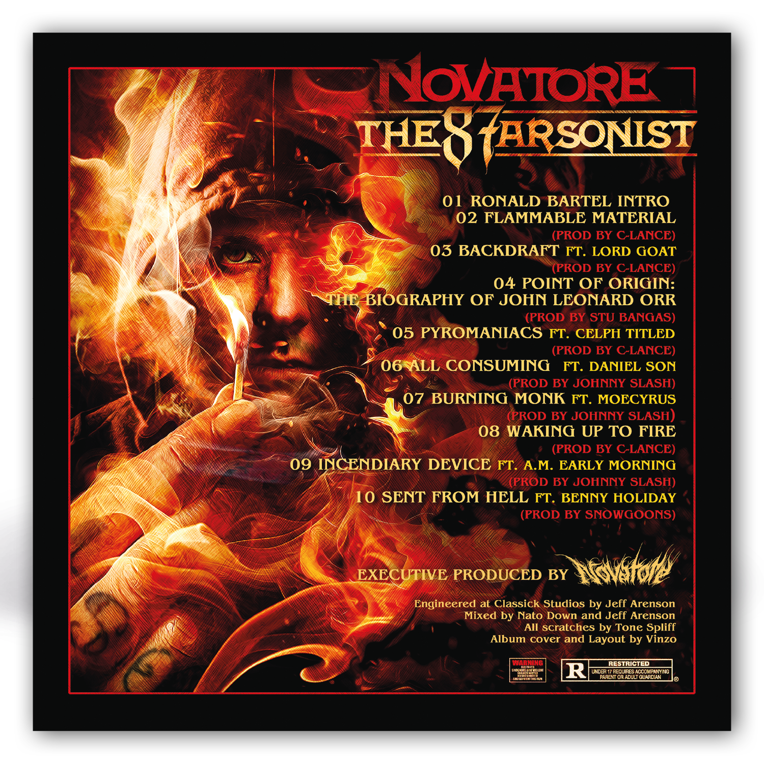 novatore cd tracklist the 87 arsonist