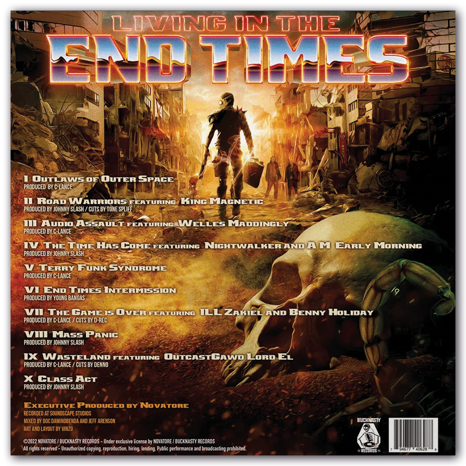 novatore living in the end times tracklist