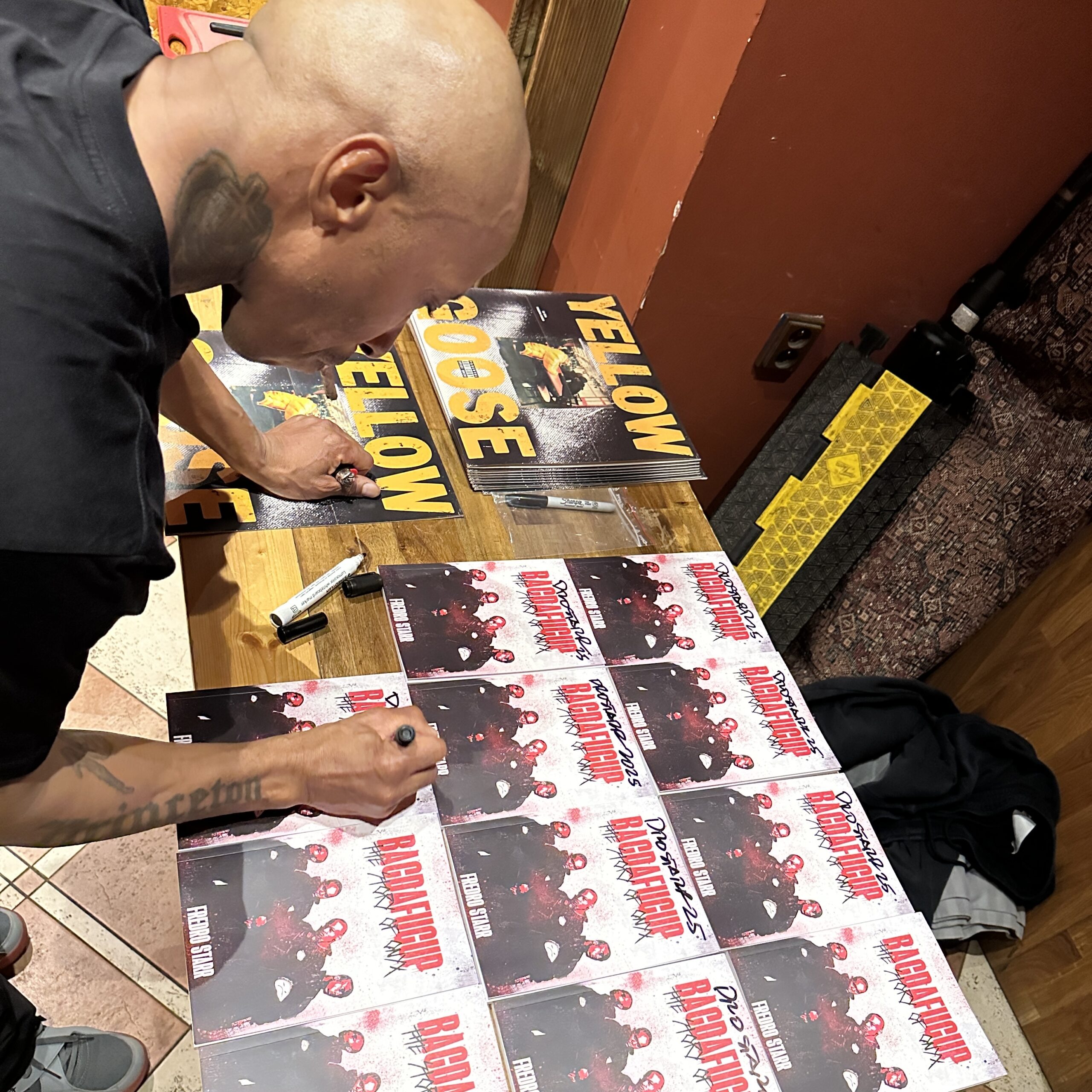 Fredro Signing Books