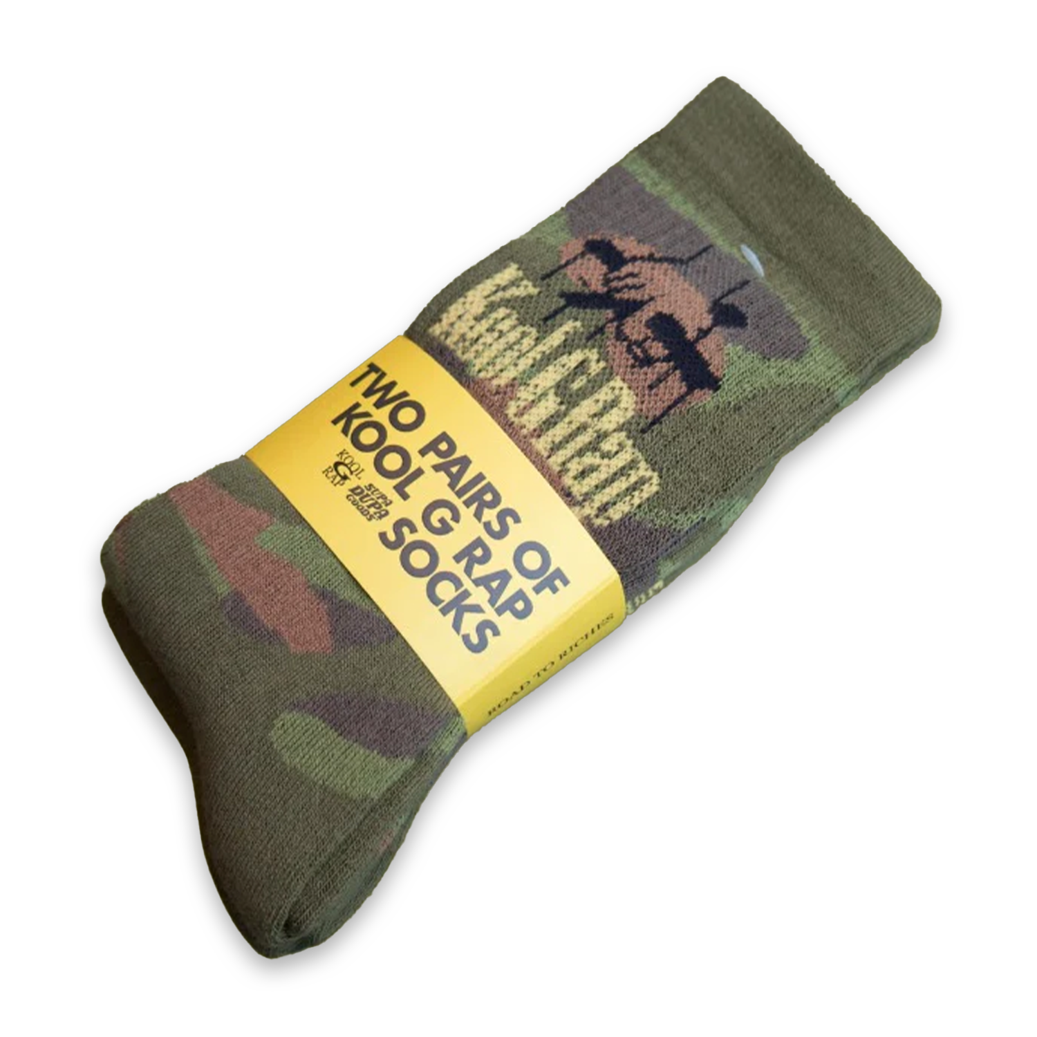 Kool G Rap Camo Double pack Socks detail 1 goonsgear