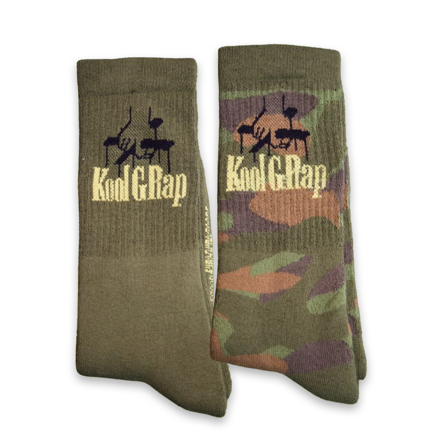 Kool G Rap Camo Double pack Socks detail 3 goonsgear