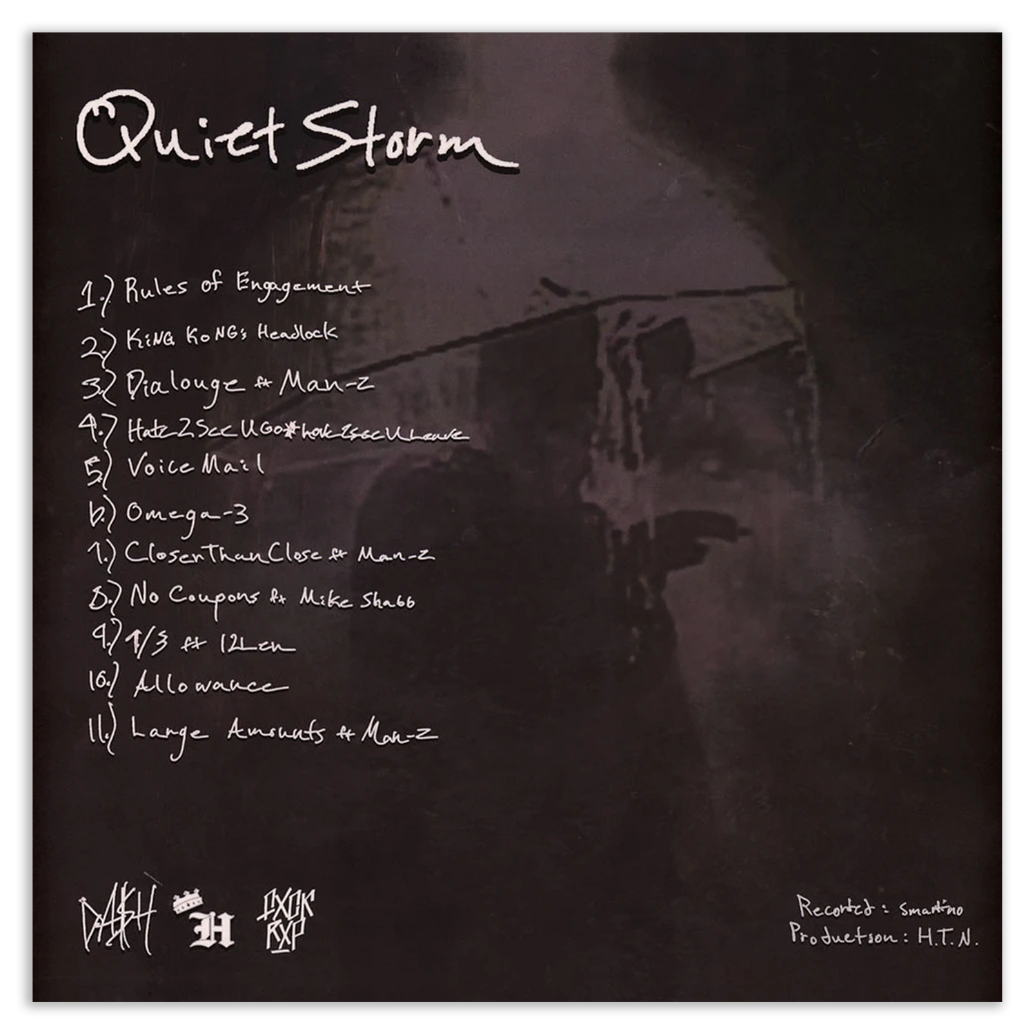 Da$H & HTN – Quiet Storm Vinyl tracklist goonsgear