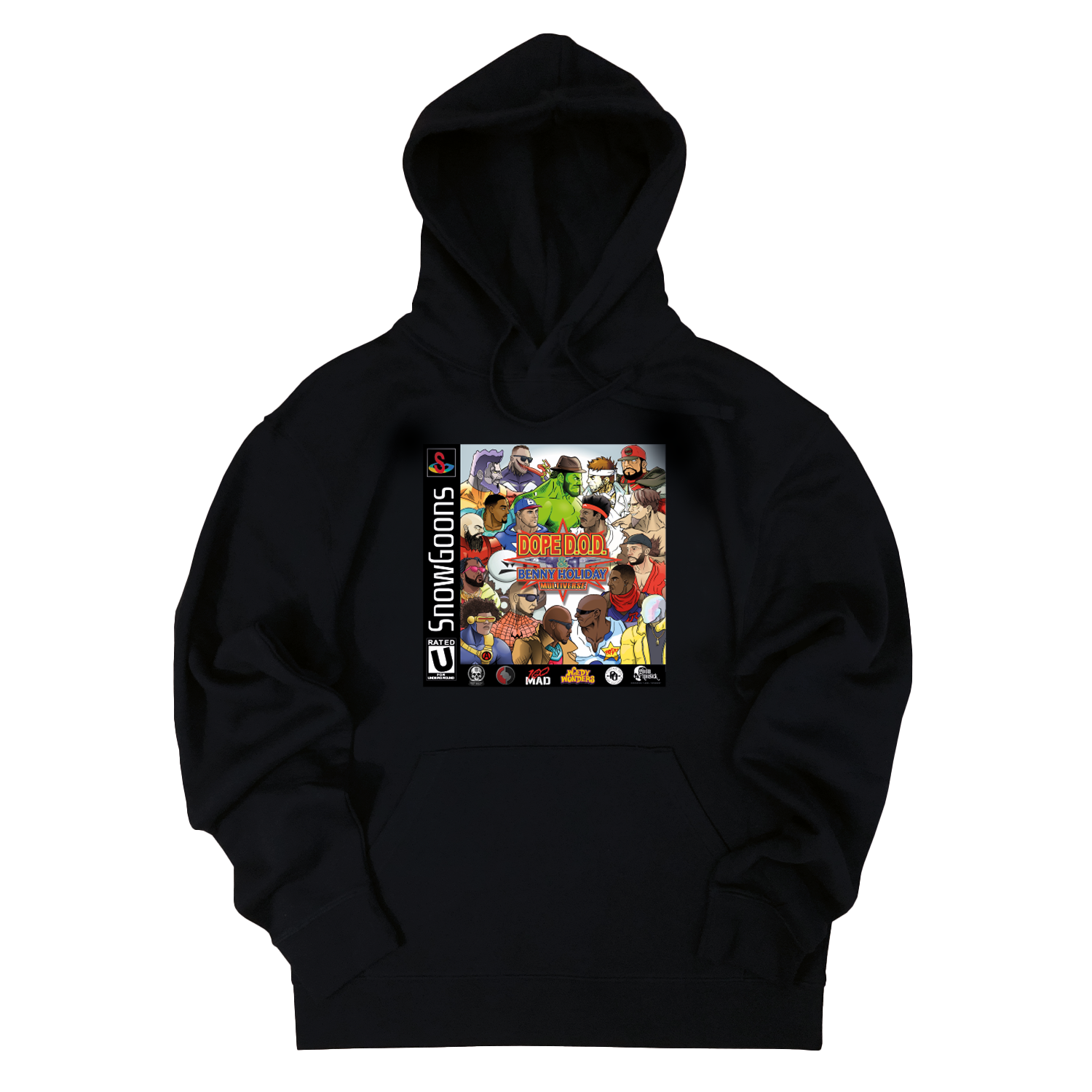 Dope D.O.D. x Benny Holiday-Multiverse - black hoodie Goonsgear