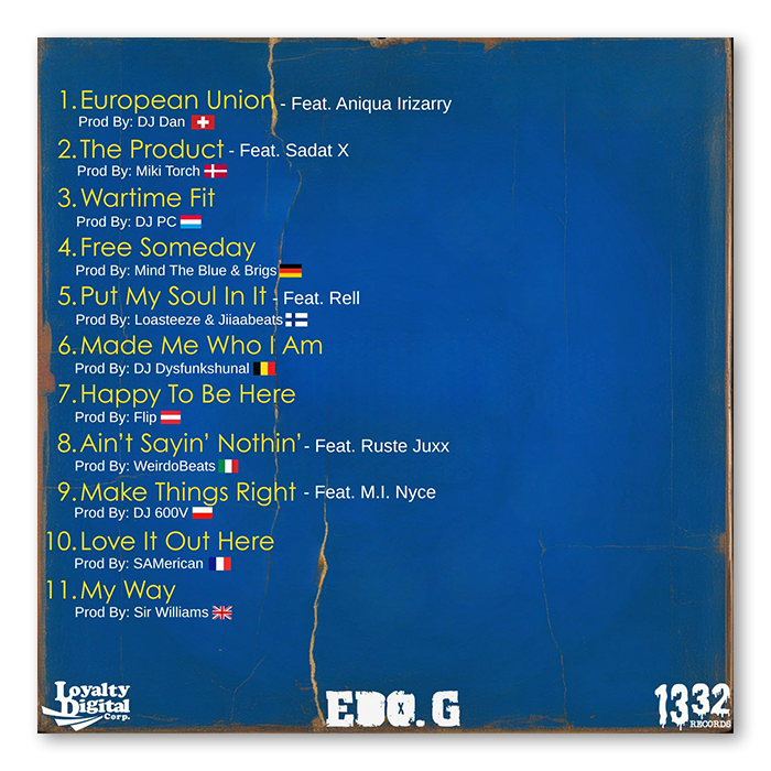 Edo. G x Fokis - European Union black tracklist goonsgear
