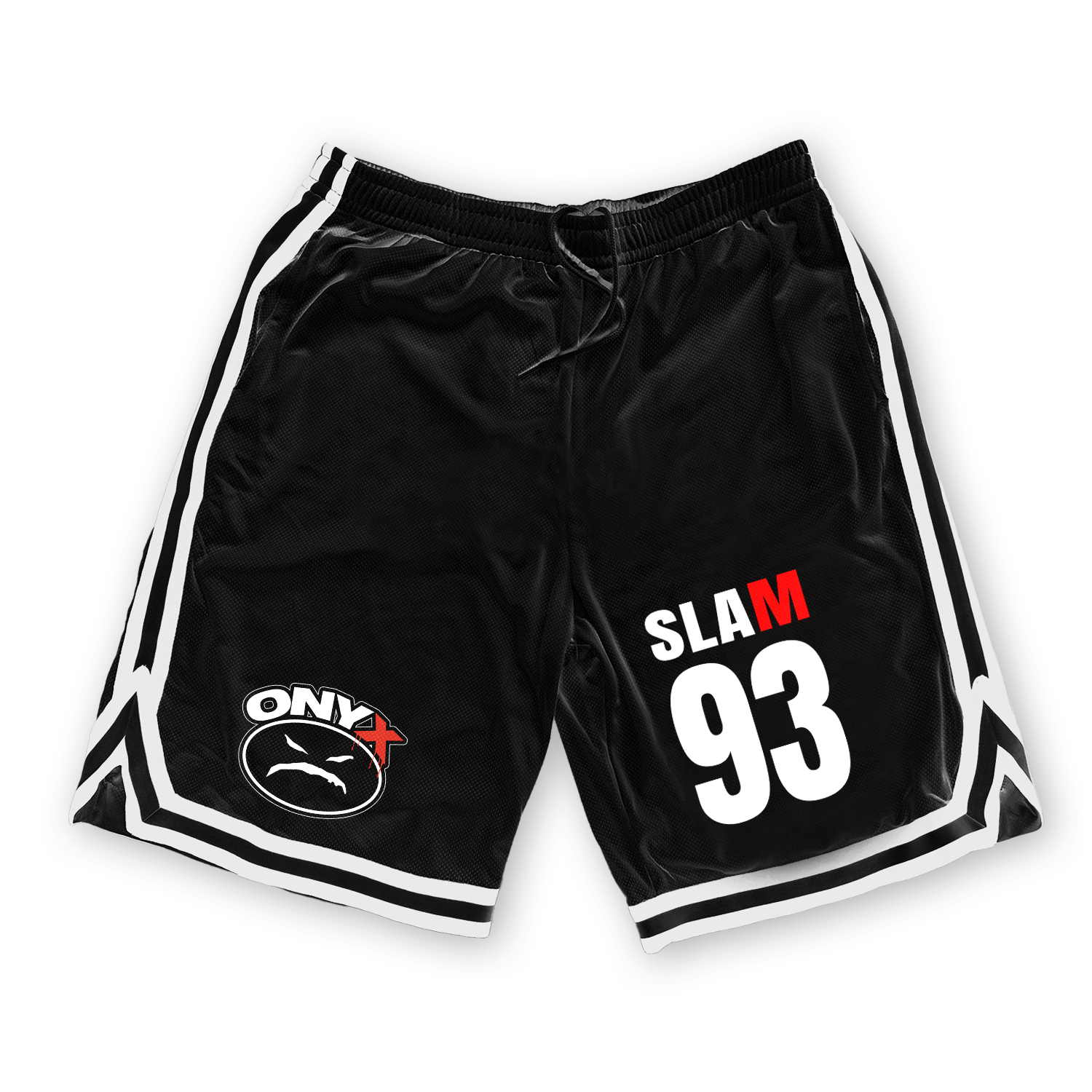 ONYX-Madface-Mesh-shorts-white lines -goonsgear