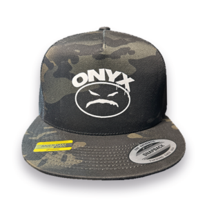 Onyx - White Madface Camo Trucker Hat