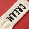 Cream Details Socks
