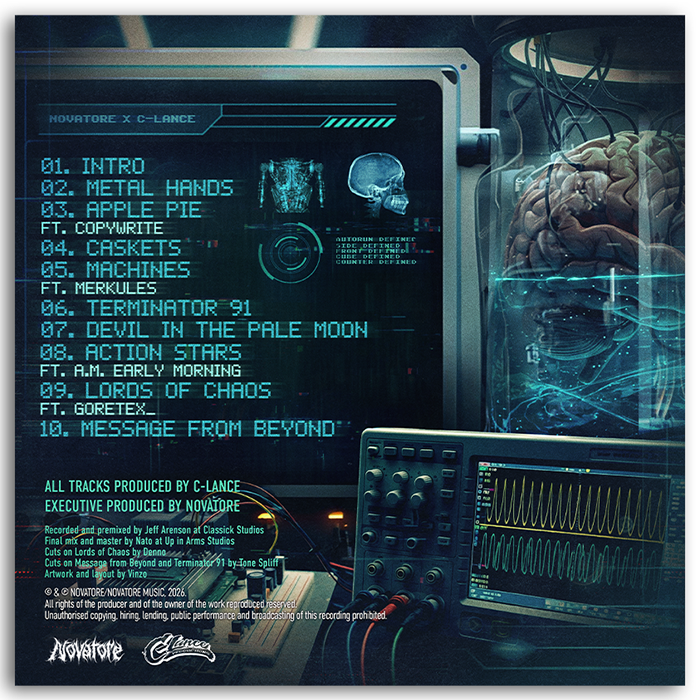Novatore - Machines CD tracklist