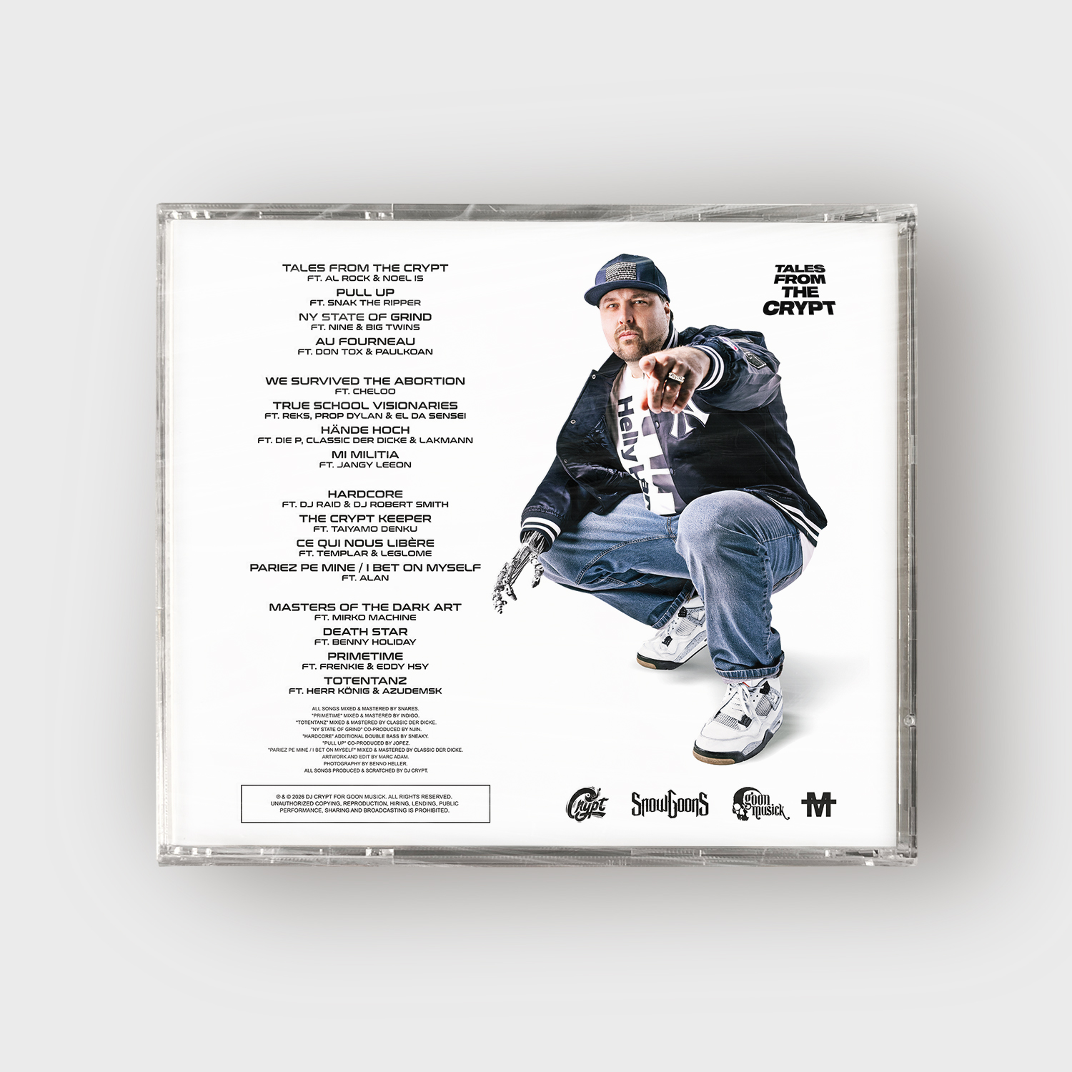 DJ Crypt CD Tales back