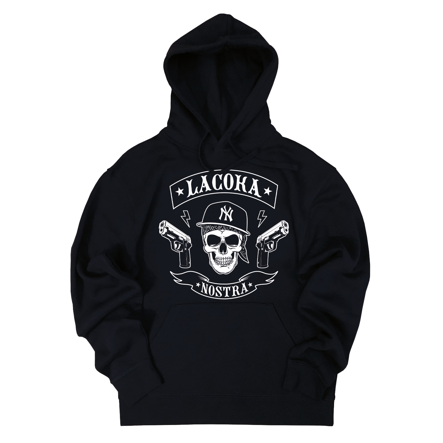 La Coka Nostra - NY Skull Logo Hoodie - Image 1