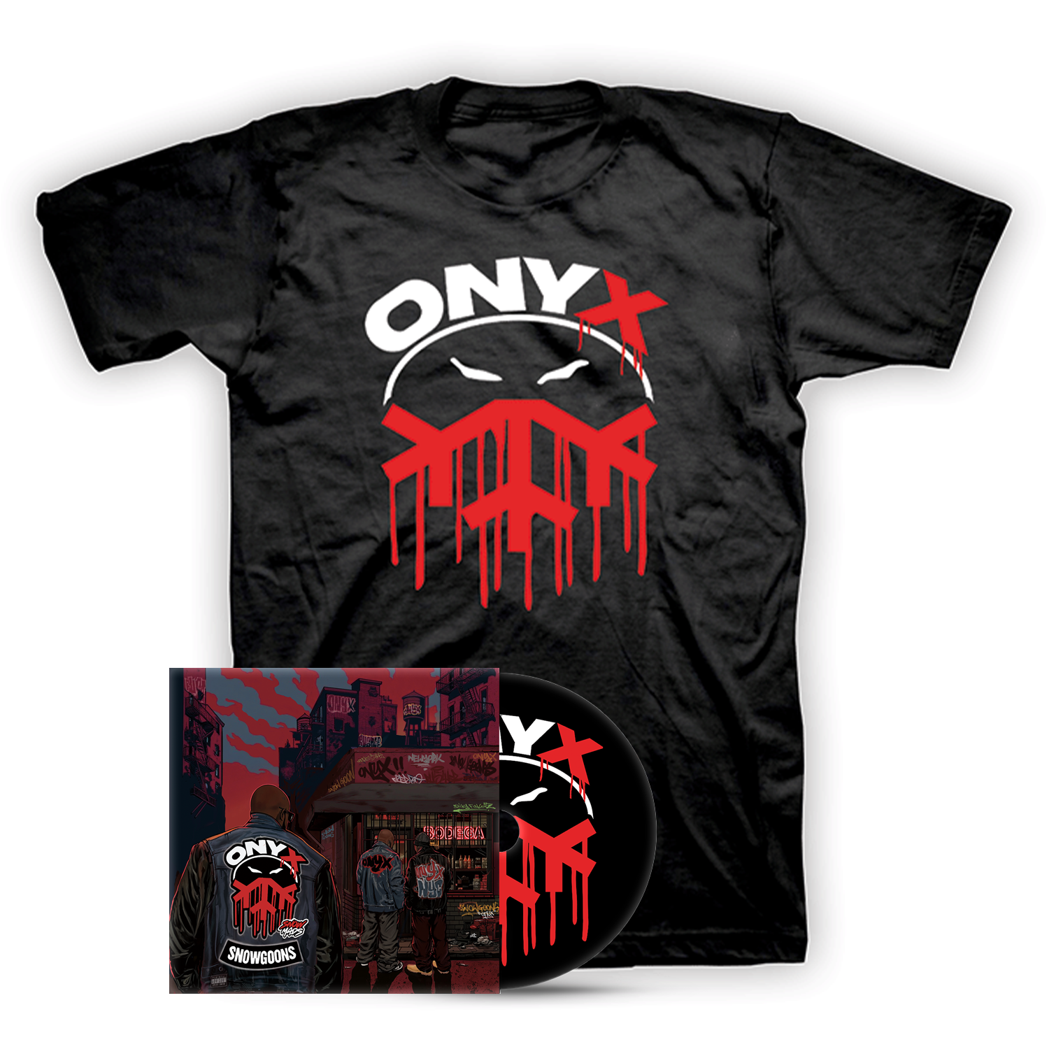 Onyx & Snowgoons – SnowMads Shirt & CD Bundle - Image 1
